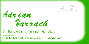 adrian harrach business card